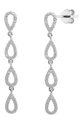 Boucles d’oreilles Crystal Serenade - Argent
