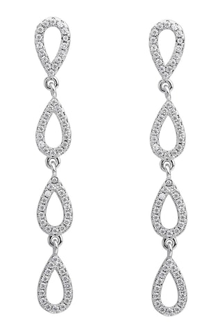 Boucles d’oreilles Crystal Serenade - Argent