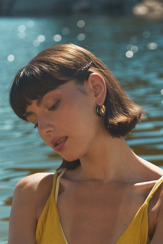 Créoles Mitra - Argent et dorées à l’or jaune