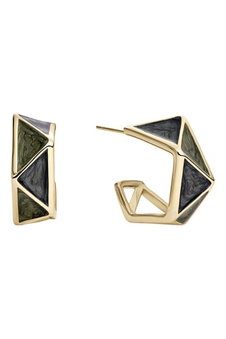 Demi-créoles Ahura - Argent et dorées à l’or jaune