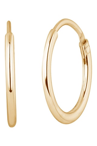 Créoles Argent plaqué or jaune