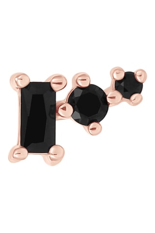 Puce Sweet Buzz 
Argent plaqué or rose et spinelles