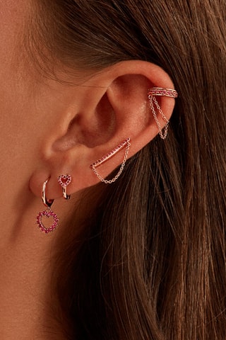 Créole 
Argent sterling doré à l'or fin rose