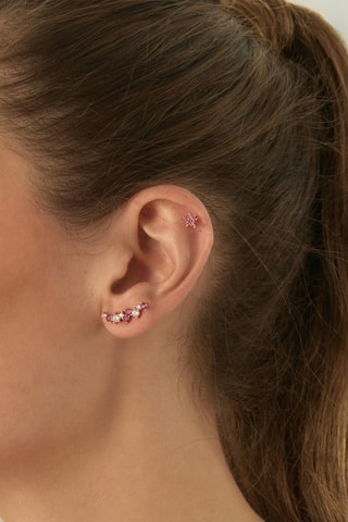 Boucle d'oreille - Argent plaqué or rose