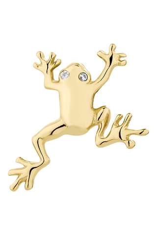 Puce - 
Argent plaqué or jaune et zircons