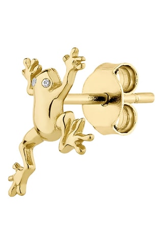 Puce - 
Argent plaqué or jaune et zircons