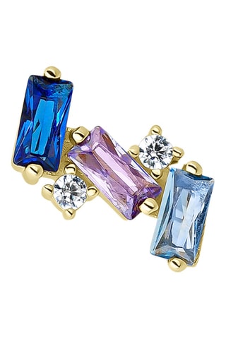 Puce Cira Argent plaqué or jaune et zircons