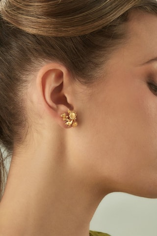 Boucles d'oreilles - Argent plaqué or jaune