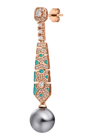 Boucles d'oreilles Party Wear - Plaqué or rose et argent plaqué or rose