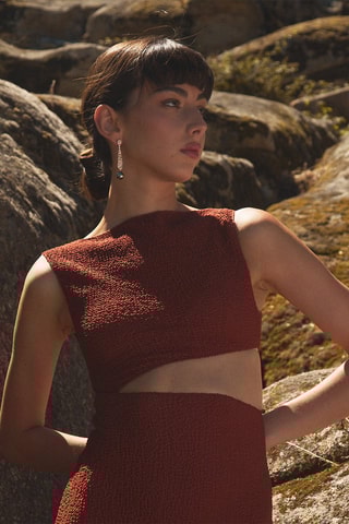 Boucles d'oreilles Party Wear - Plaqué or rose et argent plaqué or rose