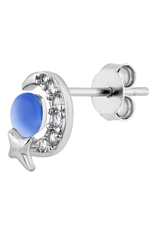 Puce Reflecting Moon - Argent et chrysobéryl 