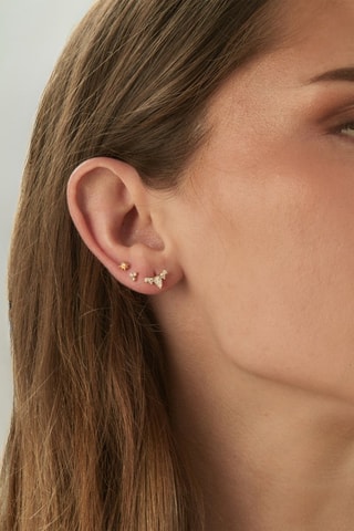 Oorbel Zilver Doublé Geelgoud