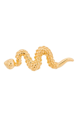 Puce Petit Snake - 
Argent plaqué or jaune