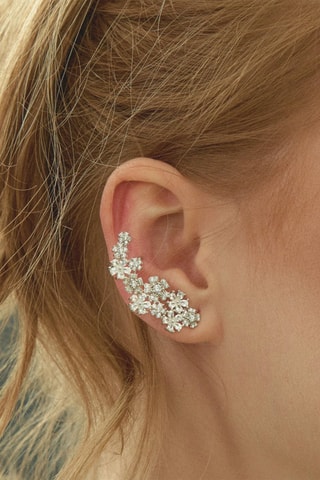 Boucle d'oreille - Argent et zircons