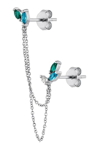 Boucle d'oreille Laroque Argent et zircons