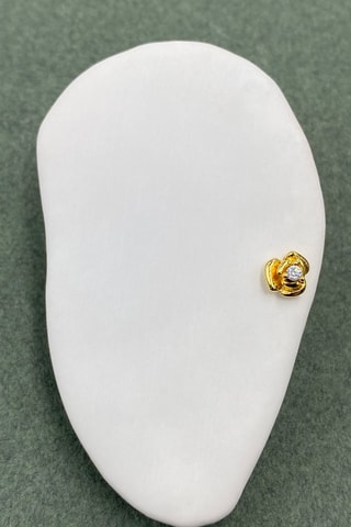 Oorknopje - Zilver Doublé Geelgoud