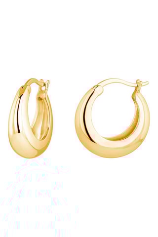 Créoles Febe - 
Argent plaqué or jaune