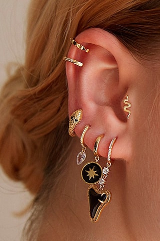 Oorbel Zilver Doublé Geelgoud