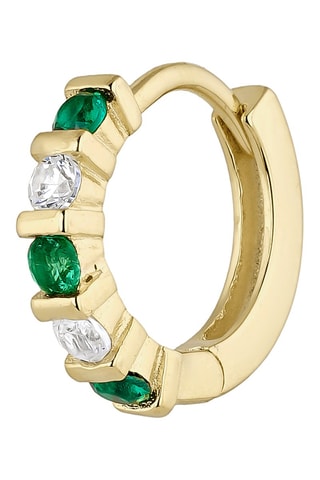 Créole Argent plaqué or jaune