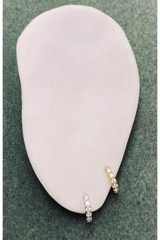 Créole - Argent plaqué or jaune - 1 cm