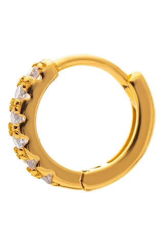 Créole - Argent doré à l'or jaune - 0,57 cm