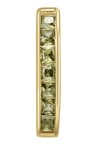 Créole - 
Argent plaqué or jaune et zircons