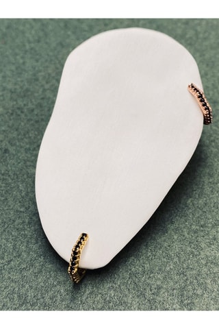 Créole - Argent plaqué or jaune et spinelles