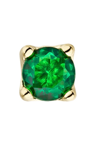 Puce Luz - 
Argent plaqué or jaune et spinelle