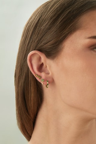 Puce Lizard - Argent plaqué or jaune