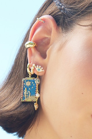 Boucle d'oreille Cosmic Protection - Plaqué or jaune