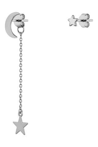 Boucles d'oreilles asymétriques - Argent