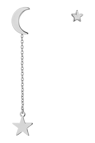 Boucles d'oreilles asymétriques - Argent