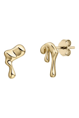 Puces Melt - Argent plaqué or jaune