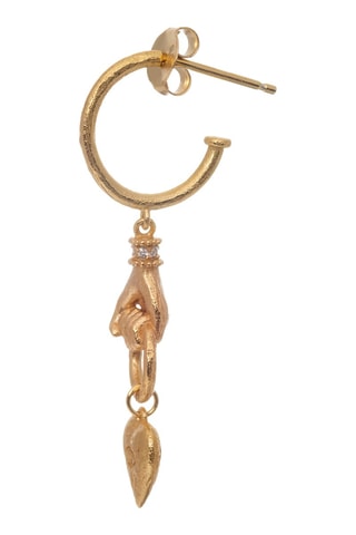 Demi-créole - Argent plaqué or jaune