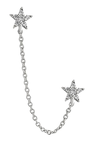 Boucle d'oreille Stellar - 
Argent et zircons