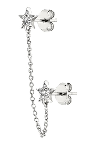 Boucle d'oreille Stellar - 
Argent et zircons