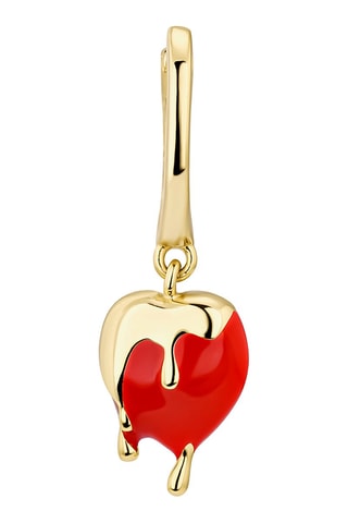 Boucle d'oreille Heart Melt - Argent plaqué or jaune