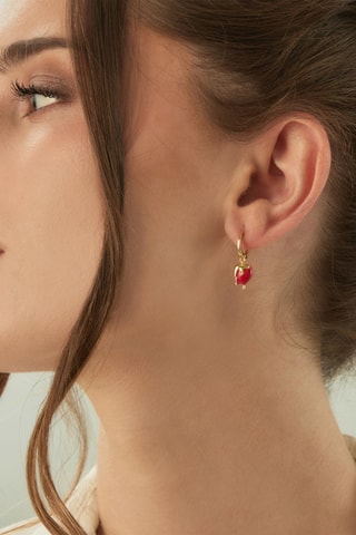 Boucle d'oreille Heart Melt - Argent plaqué or jaune