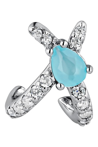 Puce Cosette - Argent et zircons