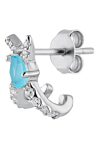 Puce Cosette - Argent et zircons