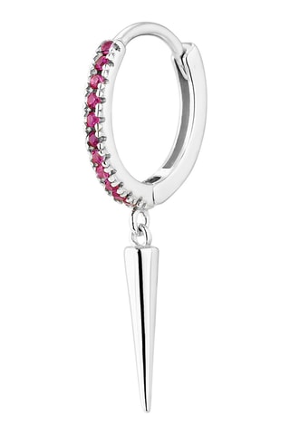 Boucle d'oreille Zula - Argent et zircons