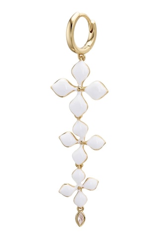 Boucle d'oreille - Argent plaqué or jaune