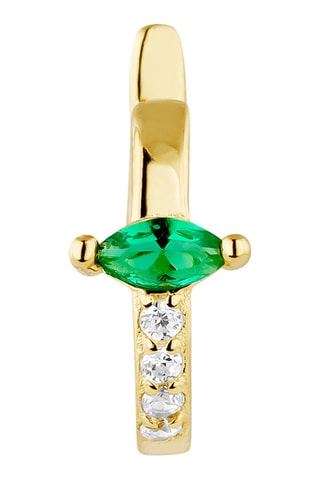 Earcuff - Argent et spinelle