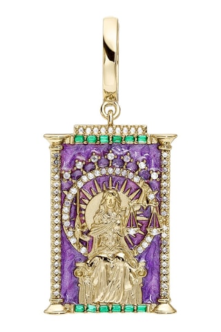 Piercing Tarot La Justice - Argent plaqué or jaune