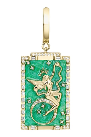 Piercing Tarot La Templanza - Argent plaqué or jaune