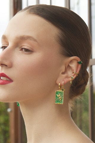 Piercing Tarot La Templanza - Argent plaqué or jaune