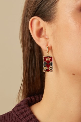 Piercing Cartas Tarot El Carro - Argent plaqué or jaune