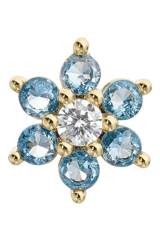 Piercing Maysoon - Zilver Doublé Geelgoud en Spinellen