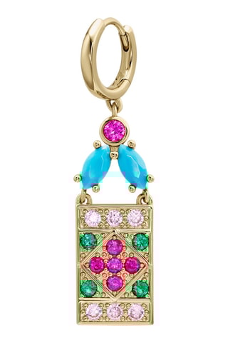 Boucle d'oreille - Argent plaqué or jaune