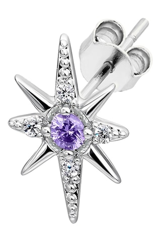 Piercing Juma - Argent et améthyste